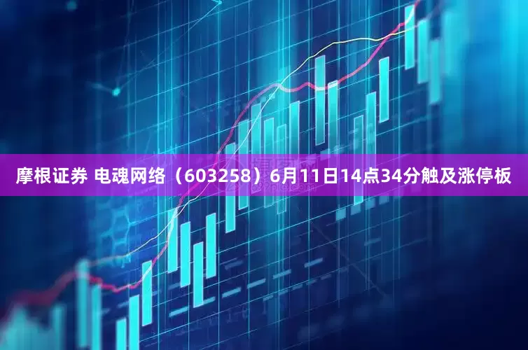 摩根证券 电魂网络（603258）6月11日14点34分触及涨停板