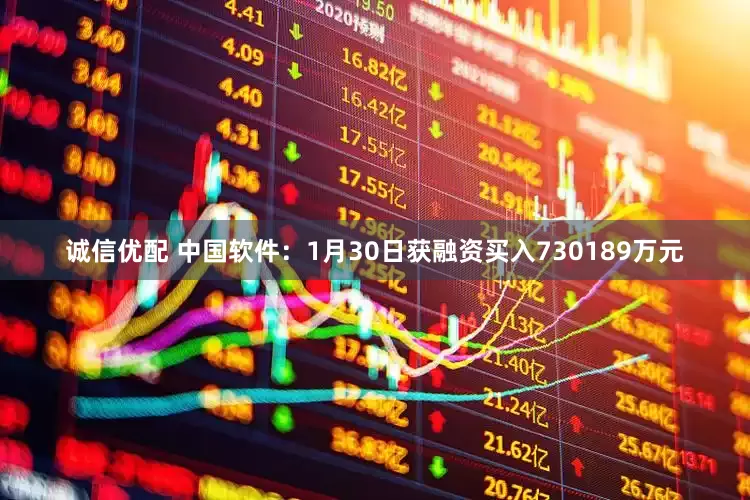 诚信优配 中国软件：1月30日获融资买入730189万元